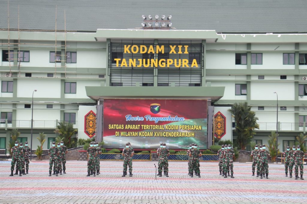 Asops Kasdam XII/Tpr Pimpin Penyambutan Personel Satgas Apter