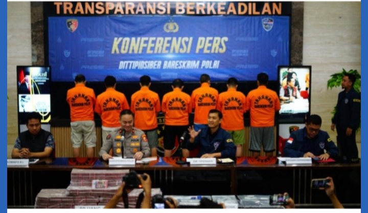 Tindaklanjuti Arahan Presiden – Kapolri Bareskrim Tangkap 247 tersangka Judol.