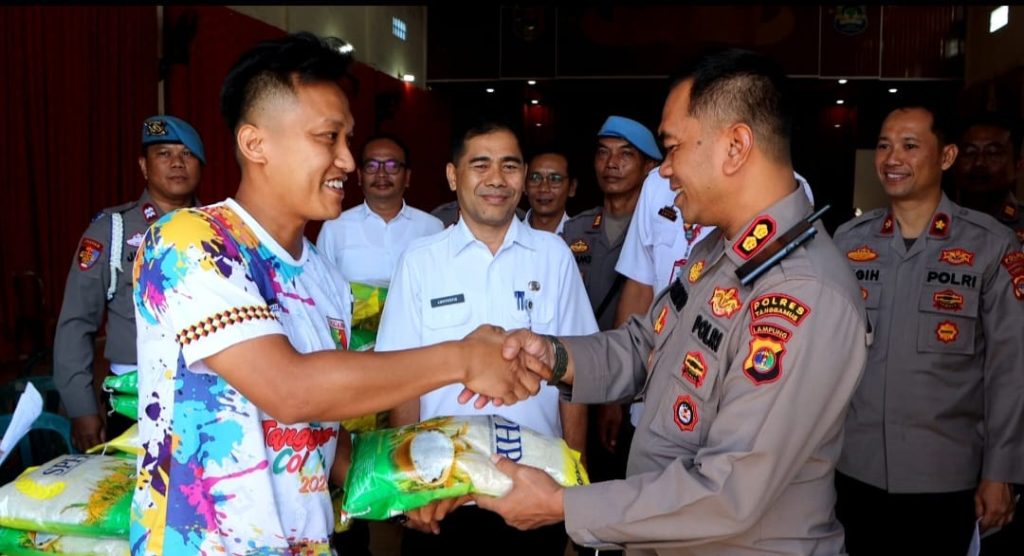 Serap 23 Ton, Polres Tanggamus Ikuti Kick Off Gerakan Pangan Murah Serentak