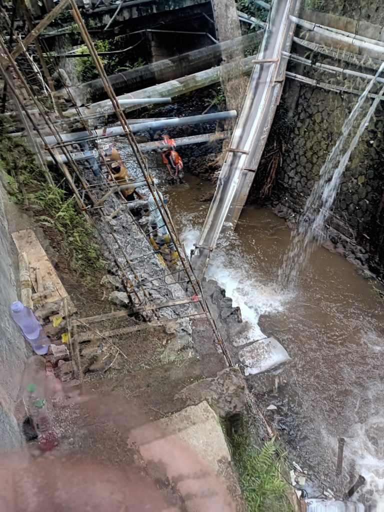 Pelaksana Proyek TPT di pangauban Pacet Saling Lempar, Batu Diduga Ngambil dari Sungai