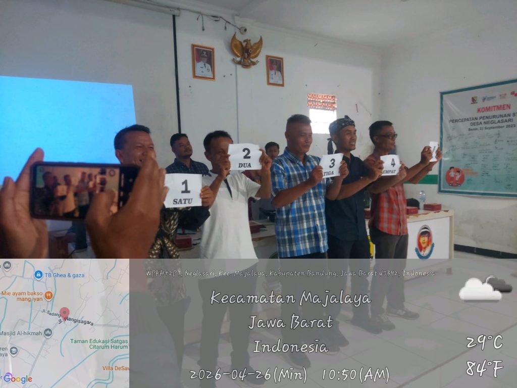 KONDUSIF! PENGUNDIAN NOMOR URUT CALON BPD NEGLASARI MAJALAYA BERJALAN LANCAR & SUKSES