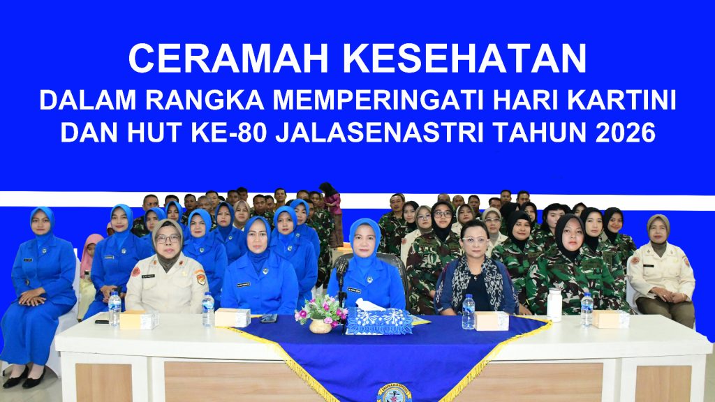 TNI AL – Korps Wanita (Kowal) dan Jalasenastri Lanal Bandung Ikuti Edukasi Deteksi Dini Kanker Pada Anak