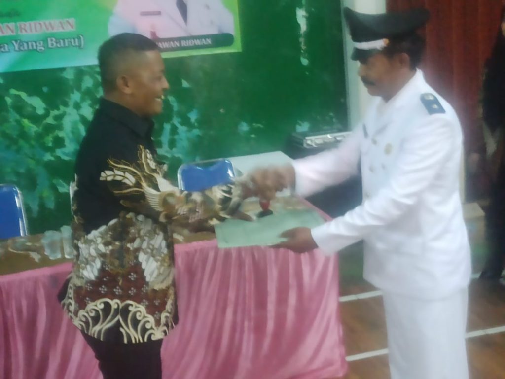 KHIDMAT! SERTIJAB KADES SUKARAME PACET DIHADIRI CAMAT & APDESI SE-KECAMATAN