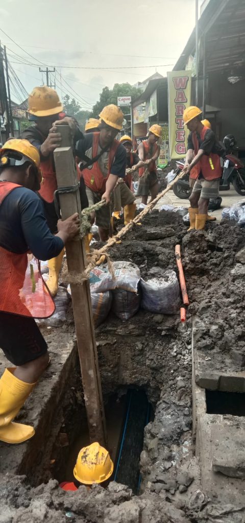 Progres Pembangunan Jaringan Distribusi Utama di Rancamanyar dan Rancamulya