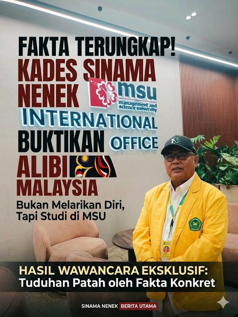 Patahkan Isu “Kabur” ke Malaysia, Kades Sinama Nenek Kembali Ngantor dan Bongkar Fakta Sebenarnya