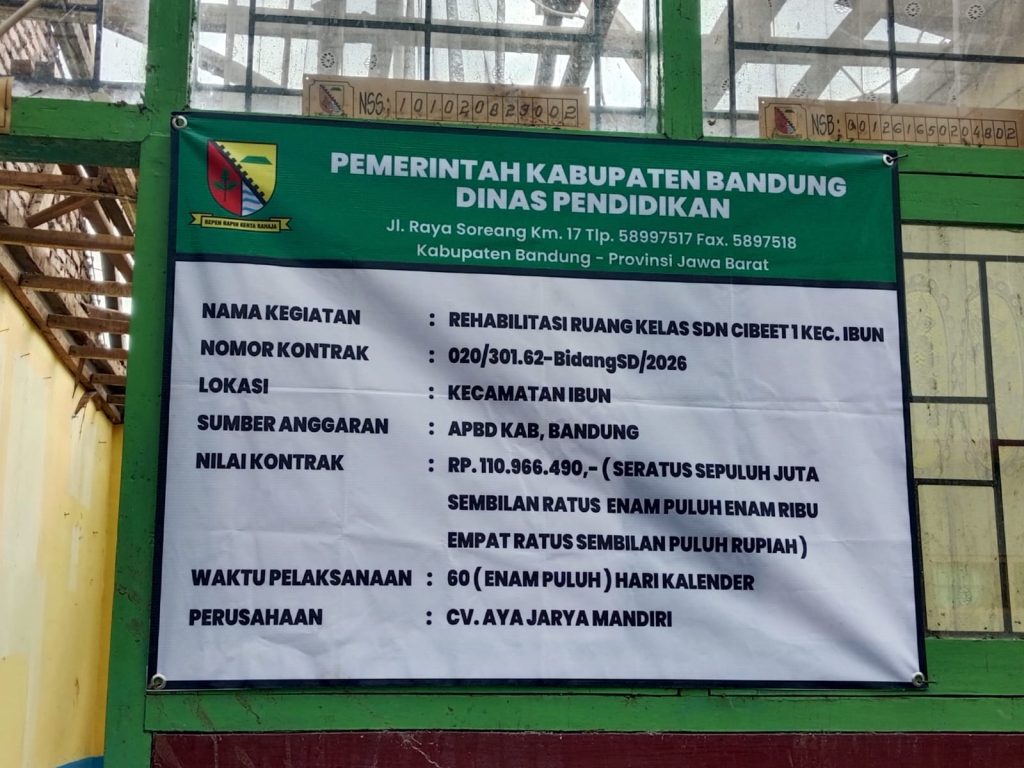 Rehabilitasi SDN Cibeet 1 Diduga Tak Transparan: Pelaksana Lapangan Tak Pernah Nongol, Papan Proyek Baru Dipasang Setelah 6 Hari Kerja