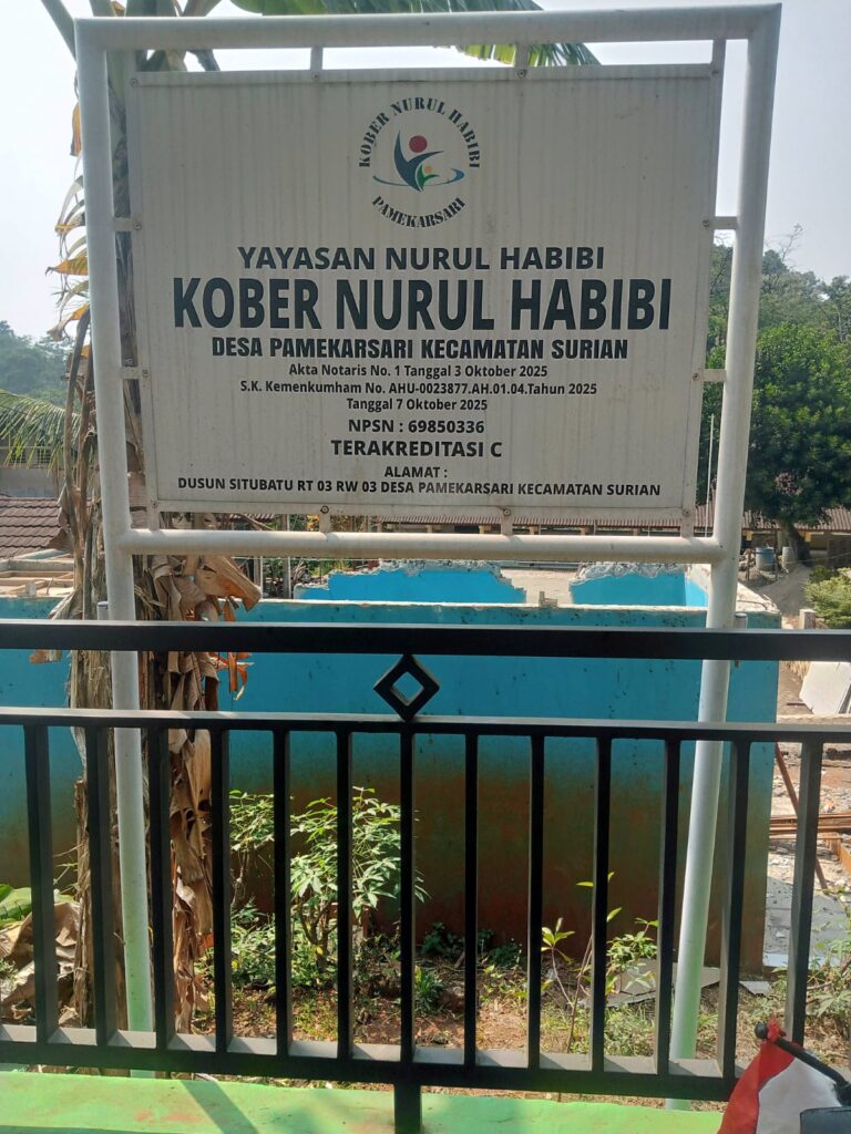 Pelaksanaan Pembanguan Ruang Kelas  yayasan Nurul Habibi Kober Nurul Habibi dalam tahap pekerjaan